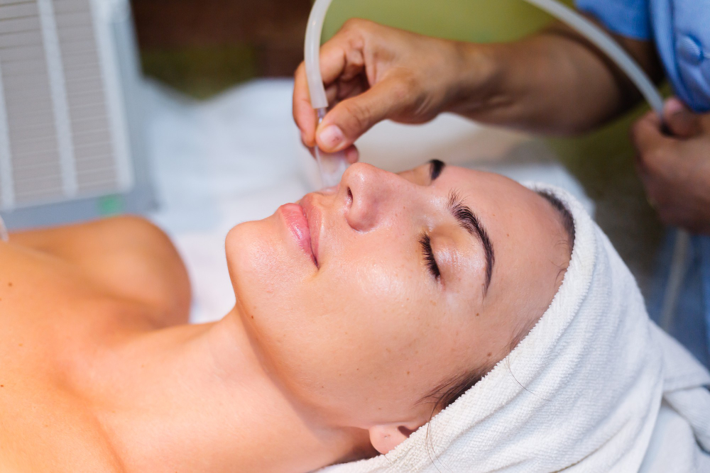 Acne clarifying facial skincare